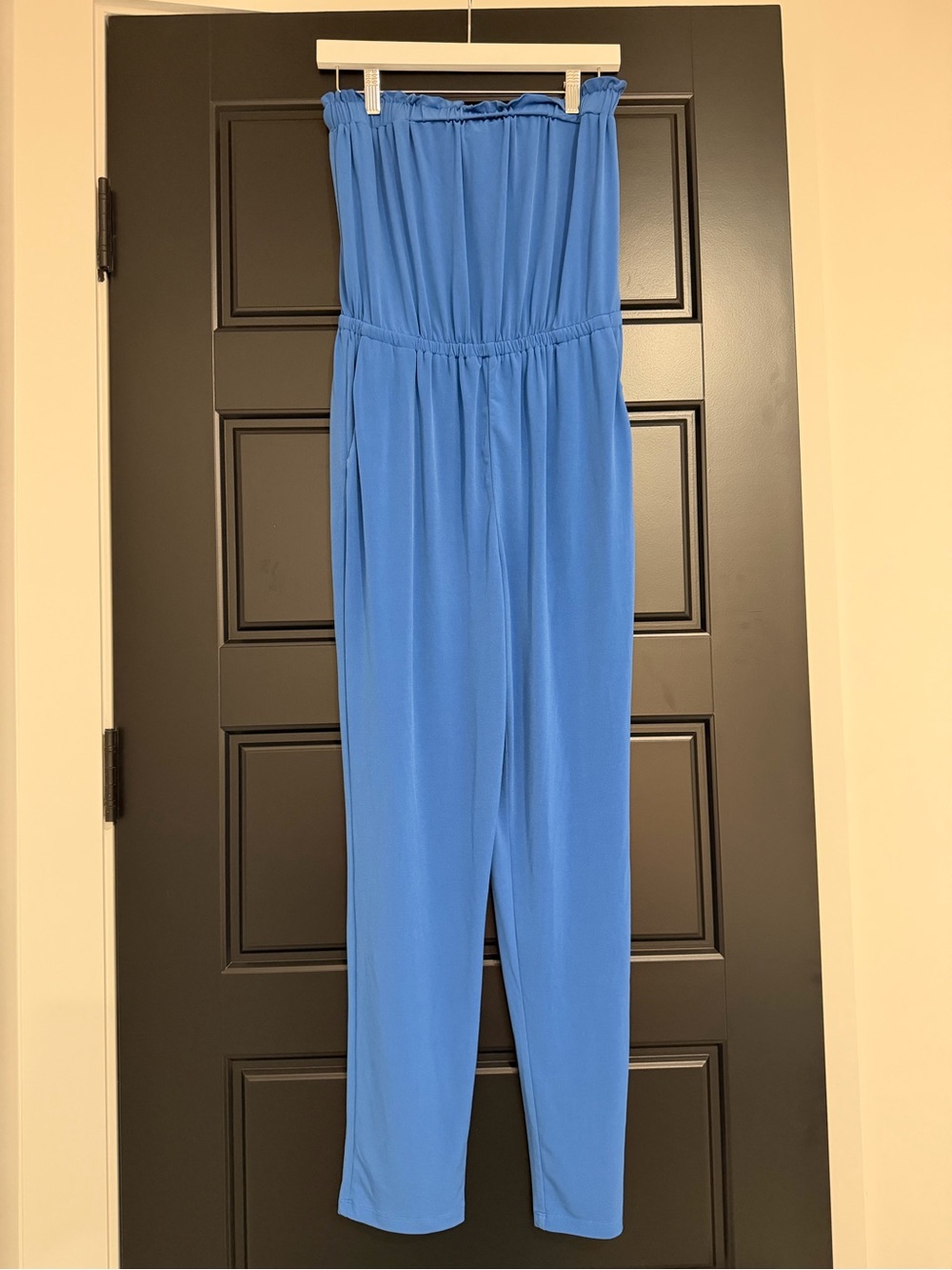 1.STATE Blue Strapless Jumpsuit Size Small